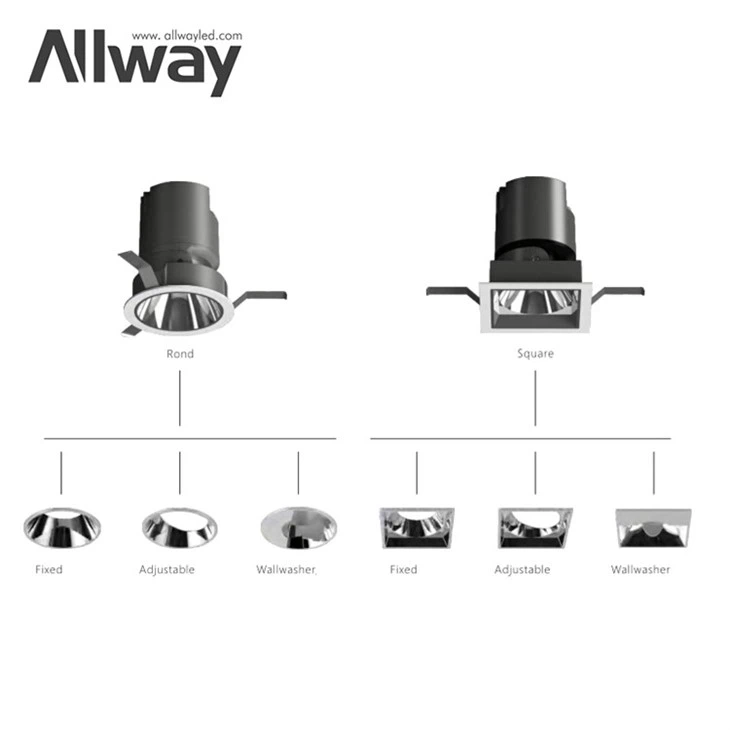 ROUND SQUARE ADJUSTABLE& FIXED COB DOWNLIGHT